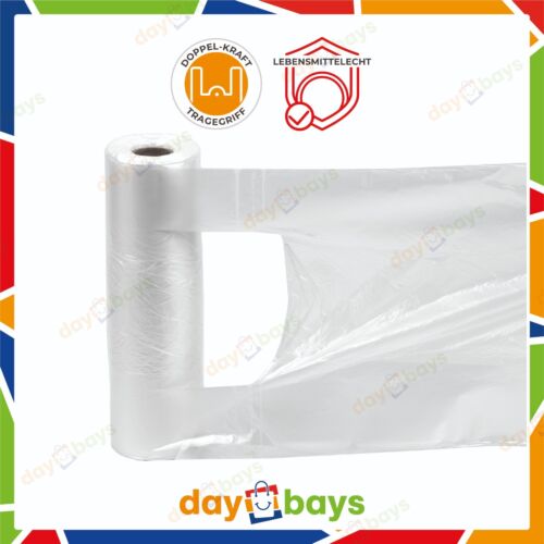 Knotenbeutel für 3kg 22+12x42cm auf Rolle Plastiktüten Transparent Tüten Handel - Bild 3 von 5
