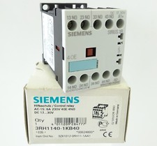 Siemens Auxiliary Contactor 3RH1140-1KB40 Contactor Control Relay Contactor 4S 4NO 17-30V