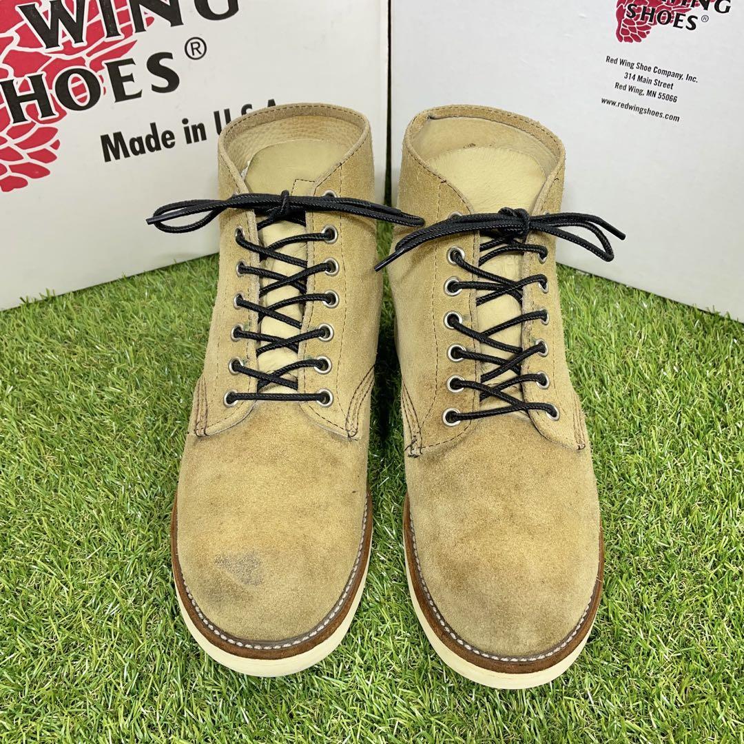 Red Wing Boots 8167 old tag US:7.5E Leather Beige 036335d | eBay