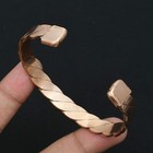 Pure Copper Magnetic Adjustable Handmade Vintage Bangle Jewelry CB-01-050 — photo 4