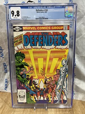 Defenders #100 vs MEPHISTO 1981 HELLCAT reveal SATANS daughter Comic  CGC 9.8