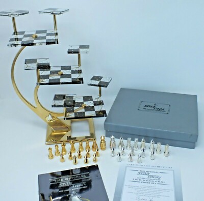 Franklin Mint 3D Star Trek The Next Generation Ersatz Ersatz Schachfiguren