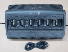 Genuine Motorola Impress WPLN4121BR 6 Bay Two Way Radio Charger