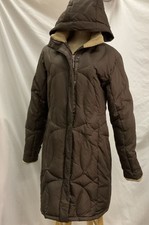 Cloudveil Hooded Women’s Long Winter Coat: Size L - Brown