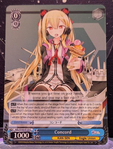 Weiss Schwarz Azur Lane English Edition Singles - BLUE || Choose your Kan-Sen! - Picture 26 of 43
