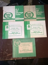 QUAKER STATE OIL CHANGE STICKERS-BOOK OF OVER 50-VINTAGE AND RARE