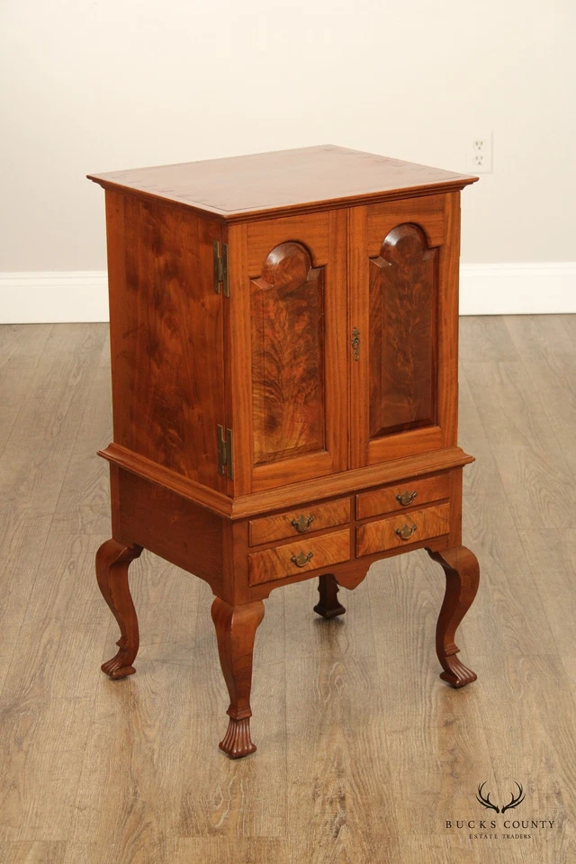 Bench Made Pennsylvania Walnut Spice Or Valuables Chest - Image 2 of 4