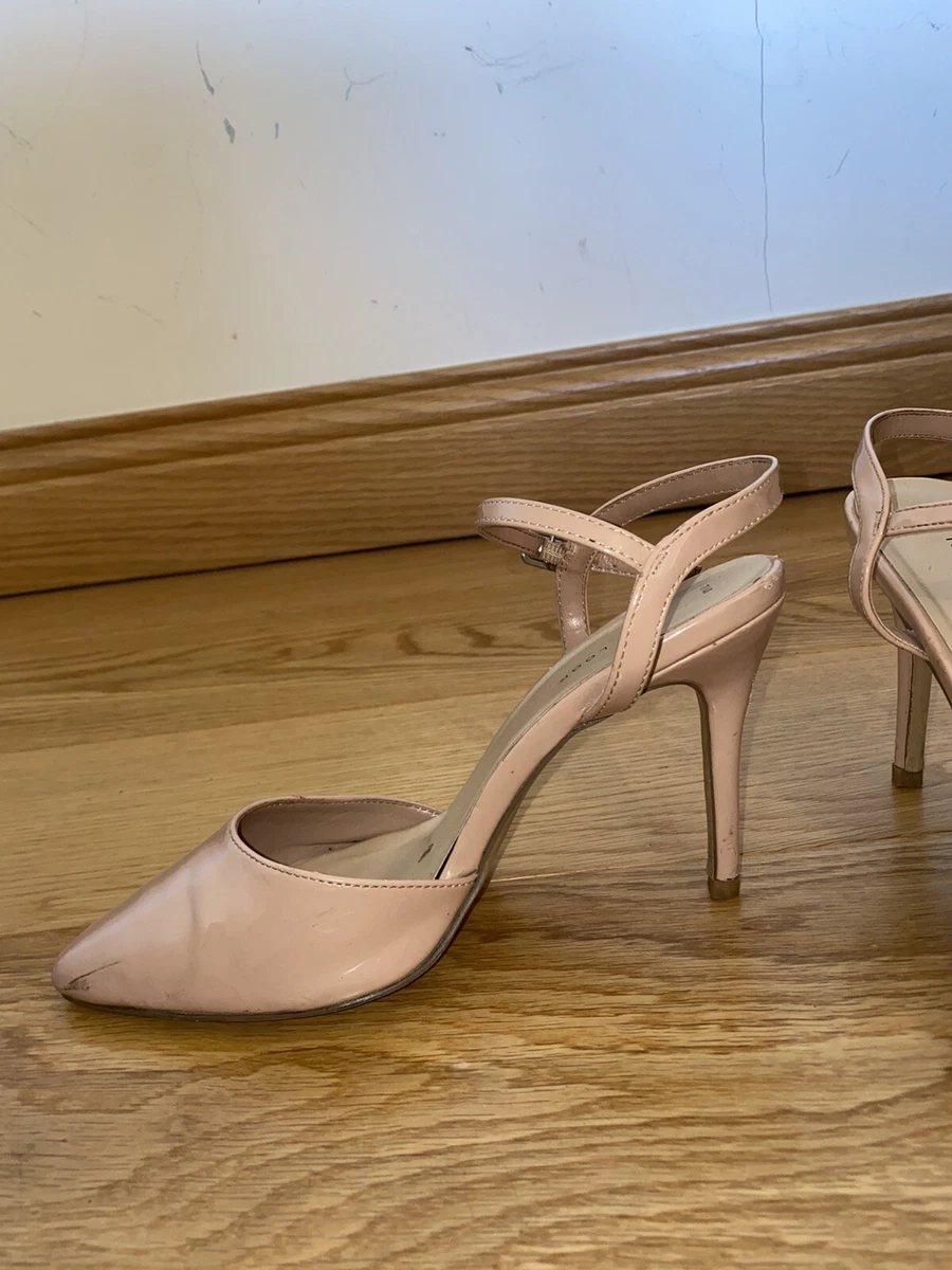 women s new look nude ankle strap heels size 7 UK eBay