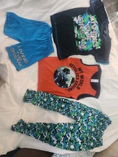 Boys Pajamas-Size 12/14-4 Pieces