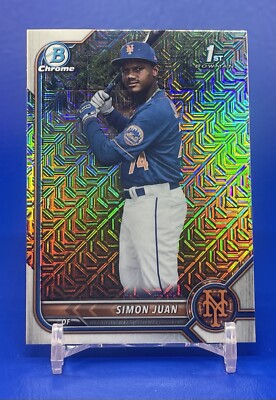 Simon Juan 2022 1st Bowman Chrome Mojo Refractor RC rookie card (C) #BCP-170