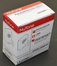 NuTone Plug-In Wireless Chime Kit - Model LA223WH - WHITE 3-Doors Door Bell
