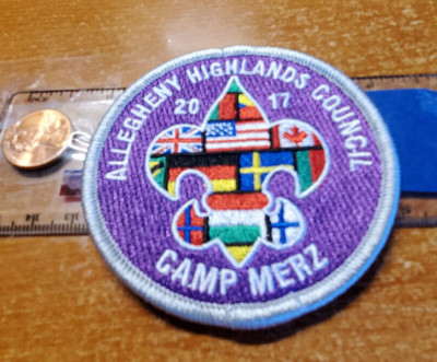 Merz Patch BSA Camp Merz 2017 Campers patch Allegheny Highlands Council {ww} | eBay