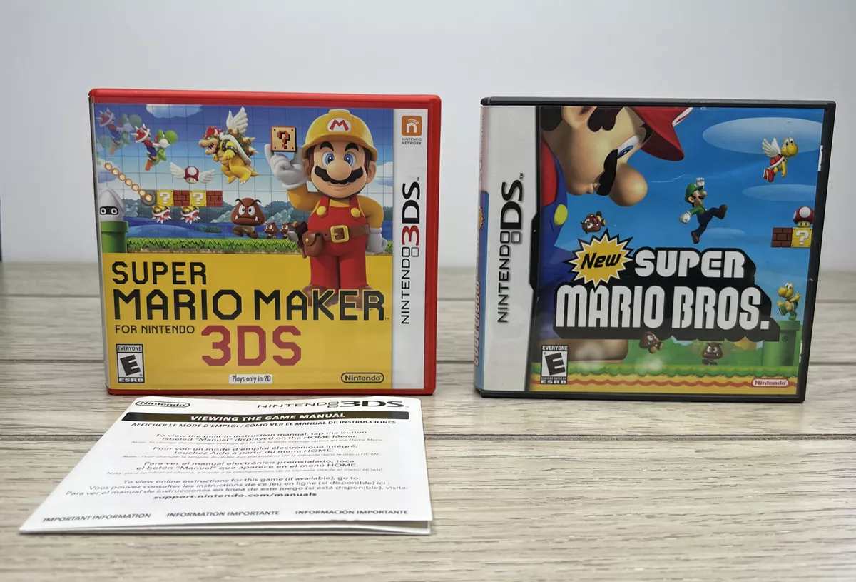 Super Mario Maker Nintendo 3DS 2016 New Super Mario Bros. NO