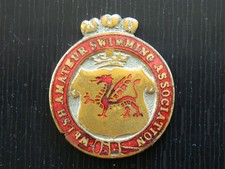 Vintage WELSH  AMATEUR  SWIMMING  ASSOCIATION  Enamel  Award / Badge