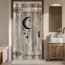 Rv Country Shower Curtain 36Wx72H Inch Small Half Stall Narrow Shower Curtain...