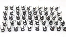 50 Pcs - 1/4" - Stainless Steel - Brake Line Loop Cushion Clamps fuel clamp wire