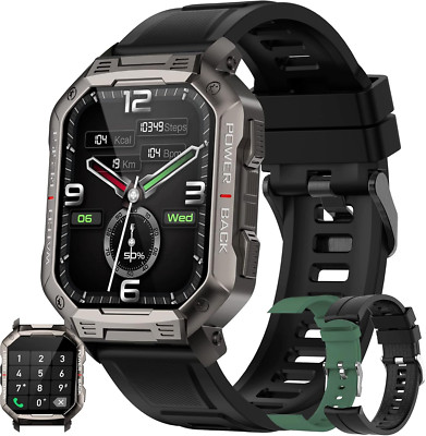 Smartwatch Herren Männer mit Telefonfunktion Gym Sportuhr Armbanduhr Watch Uhr