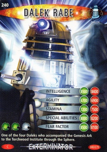 Doctor Who Battles In Time Individual Trading Cards ( Cards 1 to 350 ) - Picture 151 of 235