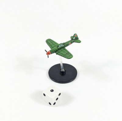 AXIS & ALLIES MINIATURES Game Contested Skies IL-10 STURMOVIK Rare 9/45 No Card