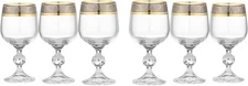 Crystalex Bohemia 40149/230/QP249 7.5 oz Wine Glasses, Set of 6