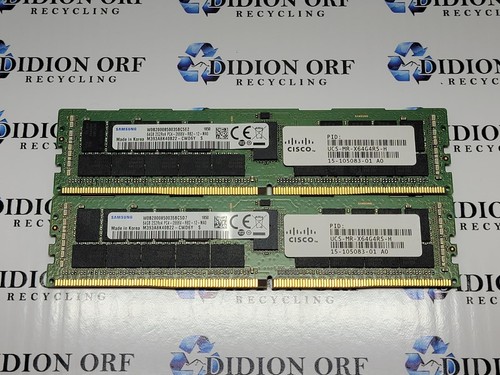 Set of 2 SAMSUNG 64GB DDR4 RECC RAM 2666 MHz 2S2RX4 M393A8K40B22-CWD, SKU 12479