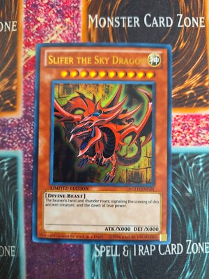 Yu-Gi-Oh! Slifer the Sky Dragon YGLD-ENG01 Limited Ultra Rare Near Mint c3/
