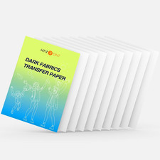 Heat Transfer Paper for Dark Fabric - 10 Sheets 8.5"X11" Printable Heat Transfer