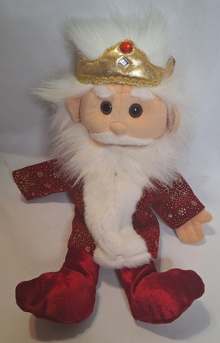 Alte König Weihnachten Urlaub Handpuppe 16" Zoll EUC