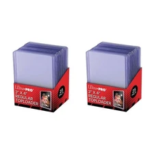 Clear Card Document Sleeve Toploaders 2 Packs of 25 Super Clear Protectors