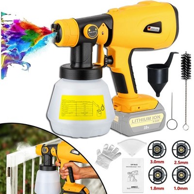 200W kabellose Farbspritzpistole Elektrische Spritzpistole für Dewalt 18V Akku