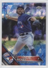 2016 Topps Box Set Chrome Sapphire Edition /250 RA Dickey #493 0ot5