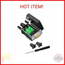 DB9 Breakout Connector, Male 9 pin RS232 connectors, Solderless D-SUB RS485 Seri