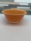 Vintage Pyrex Peach Glass Clear Bottom 7 Inch Nesting Mixing Bowl