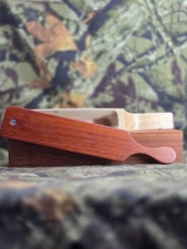 New Custom Made Turkey Box Call Made From Pecan With Padauk Paddle