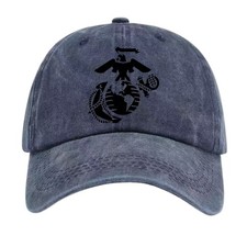 Unisex USMC Eagle Globe Anchor Veteran Dad Hat-Military Reunion Hangout Cap