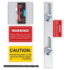 Generator Interlock Kit for Square D QO or Homeline Meter Main 150 or 200 amp Br