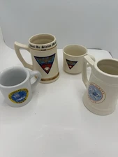 Nimitz & Other Vintage Navy Cups, Steins, Mugs USS Nimitz, NAS Memphis