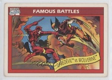 1990 Impel Marvel Universe Famous Battles Daredevil vs Wolverine #109 07ev