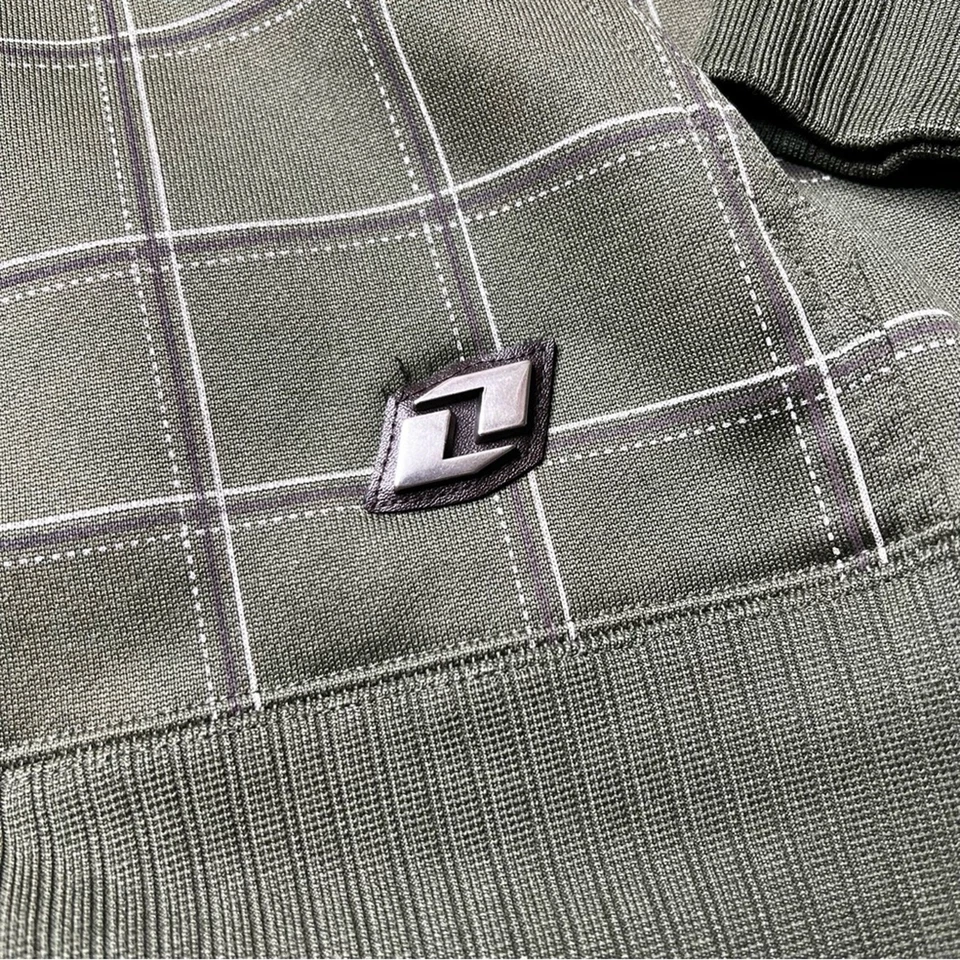 Chaqueta One Industries X Monster Energy a Cuadros con Cremallera Verde Grunge Y2K Motocross Foto 4 de 4