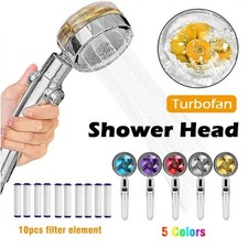 New Shower Head 3 Mode High Pressure 40 Water Saving Filters Adjustable Ionic