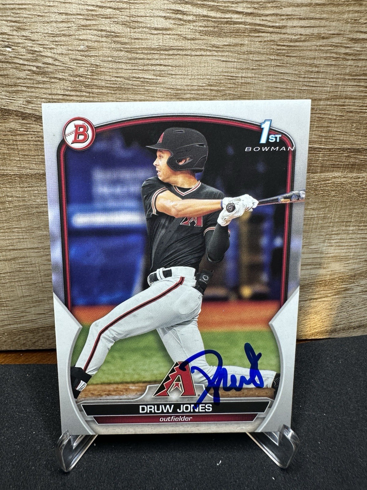 2023 Bowman - Prospects #BP-25 Druw Jones 1st Bowman Paper In-Person Auto CERT