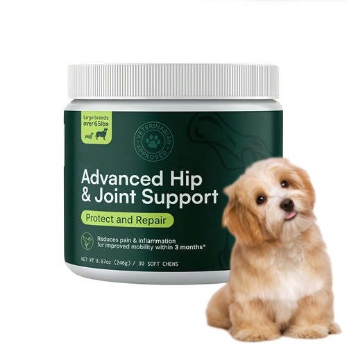 Wuffes Advanced Hip &Joint Support Chewables for Small and Medium Dogs-30pcs US