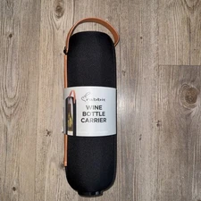 Rabbit Insulated Wine Bottle Carrier Case Zip Up Tote w/ Handle 750mL New