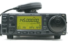 MARS MOD ICOM IC-706 MKII HF/VHF Transceiver 100W + Mic Good Cond.