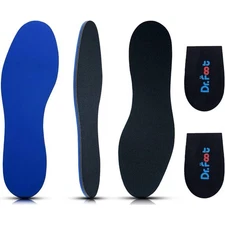 Memory Foam Shoe Replacement Insoles Inserts Gel Heel Pads Mens Womens