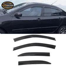 Fit 03-08 Toyota Corolla Sedan 4DR Mugen Style Window Visors Rain Sun Guard Vent