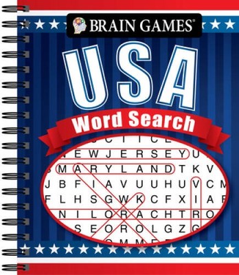 Brain Games - USA Word Search (4) (Volume 4) - Spiral-bound - GOOD