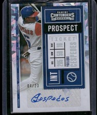 YOELQUI CESPEDES 2020 PANINI CONTENDERS PROSPECT TICKET AUTO AUTOGRAPH #D /23