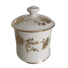 Crown Staffordshire Aristocrat Pattern Bone China VTG Mustard Jut/Sugar #1 