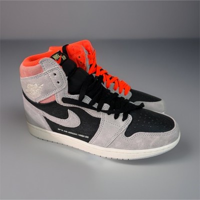 Jordan Air Jordan 1 Retro High OG Crimson Neutral Grey Black Orange 555088-018 
